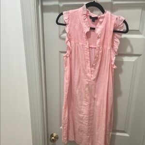 J.crew Ruffled Sleeveless Dress